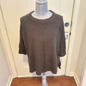Women's Olive Knit Sweatshirt Medium